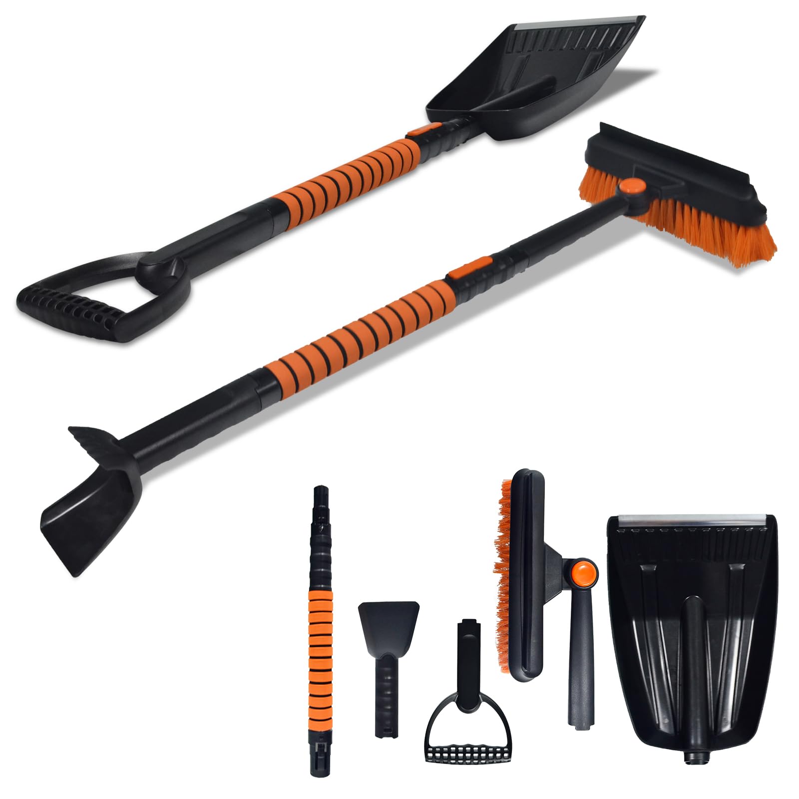 AIOMEST 5 in 1 Car Snow Kit w/Ice Scrapers for Car Windshield, 9