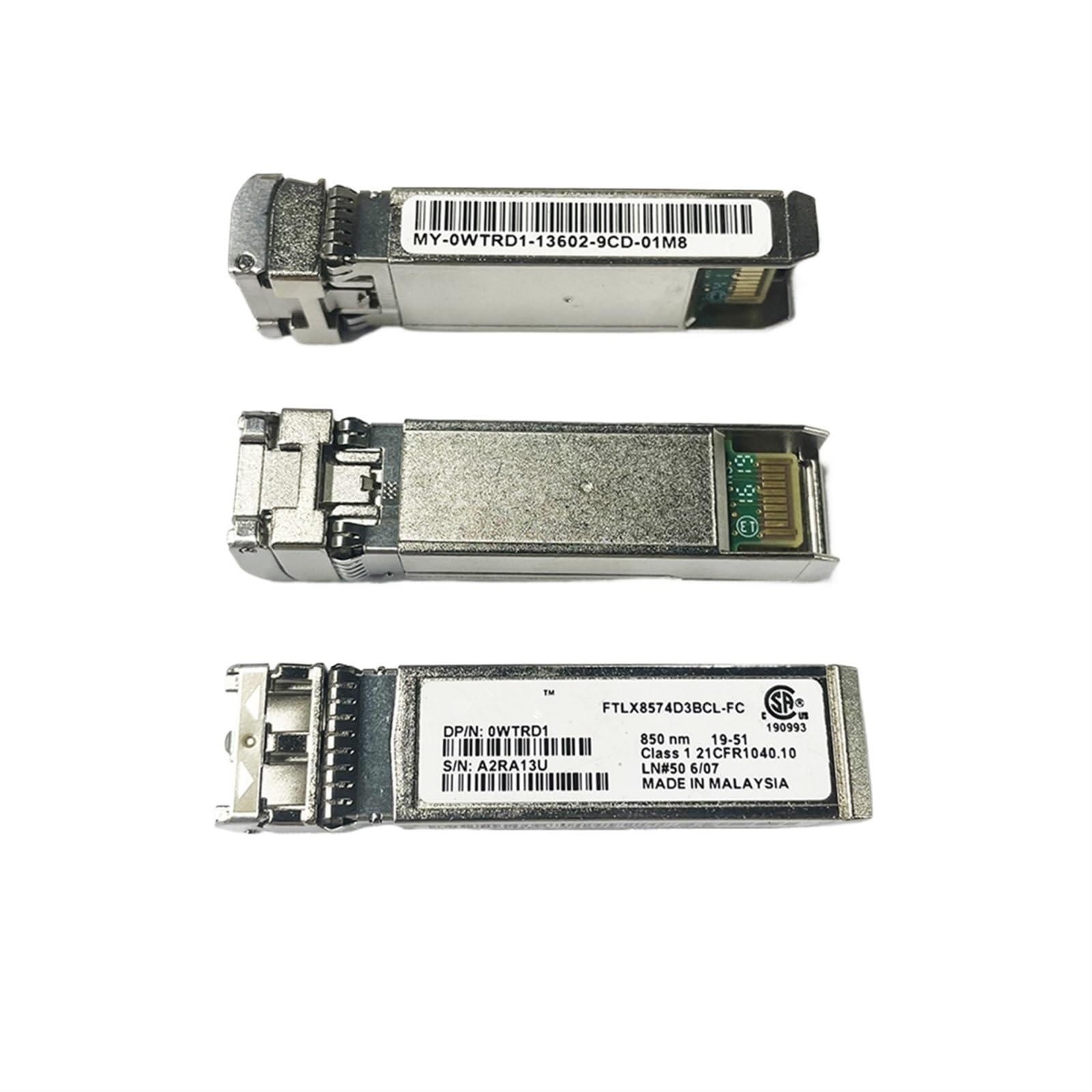 Switch sfp Del/10g/FTLX8574D3BCL-FC 0WTRD1/10GB sfp 850nm 300m/10g SR ricetrasmettitore in Fibra