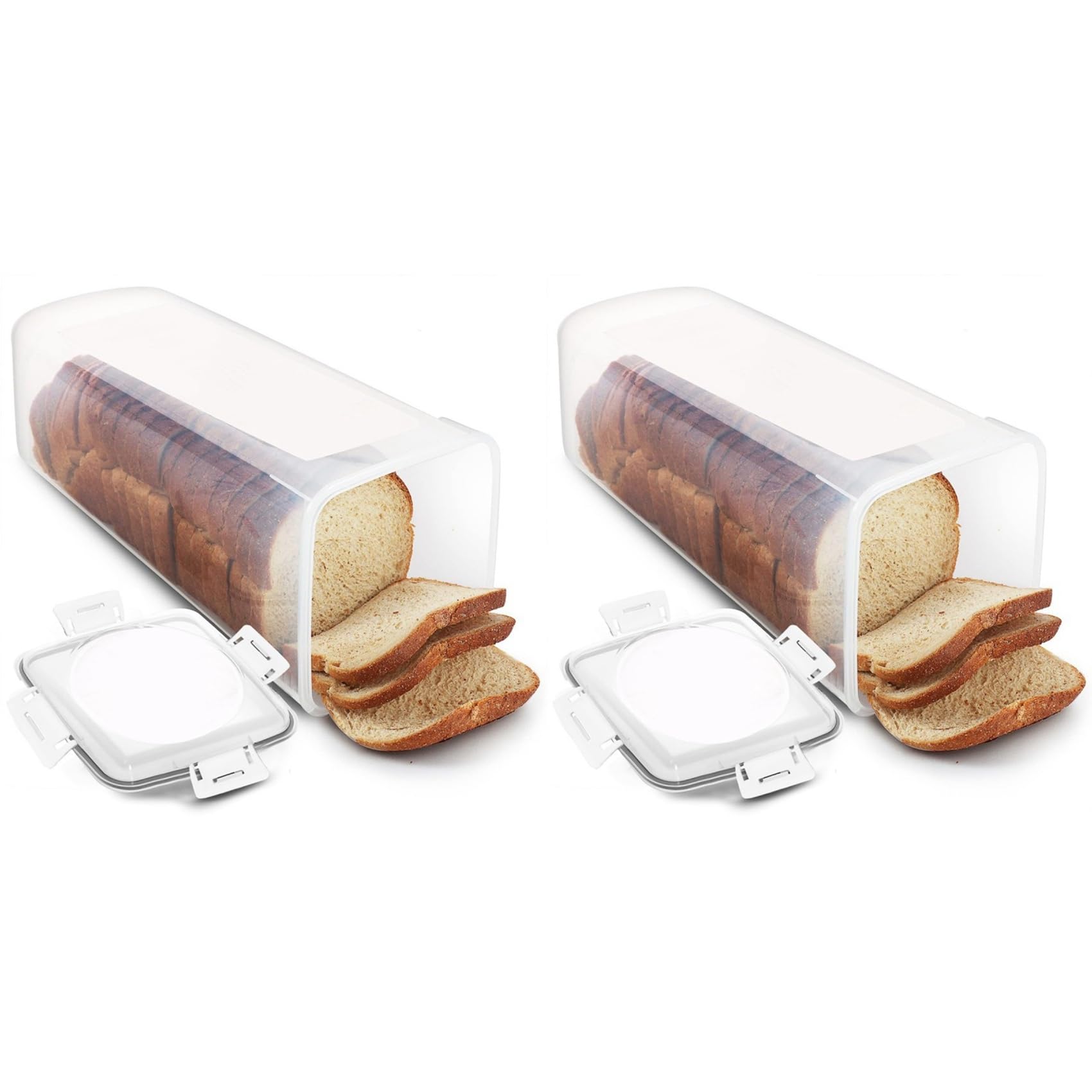 Hndhbfgrt 2X Bread Preservation Box - Sealed Bread and Toast Storage Container for Kitchen, Practical Bread Keeper B
