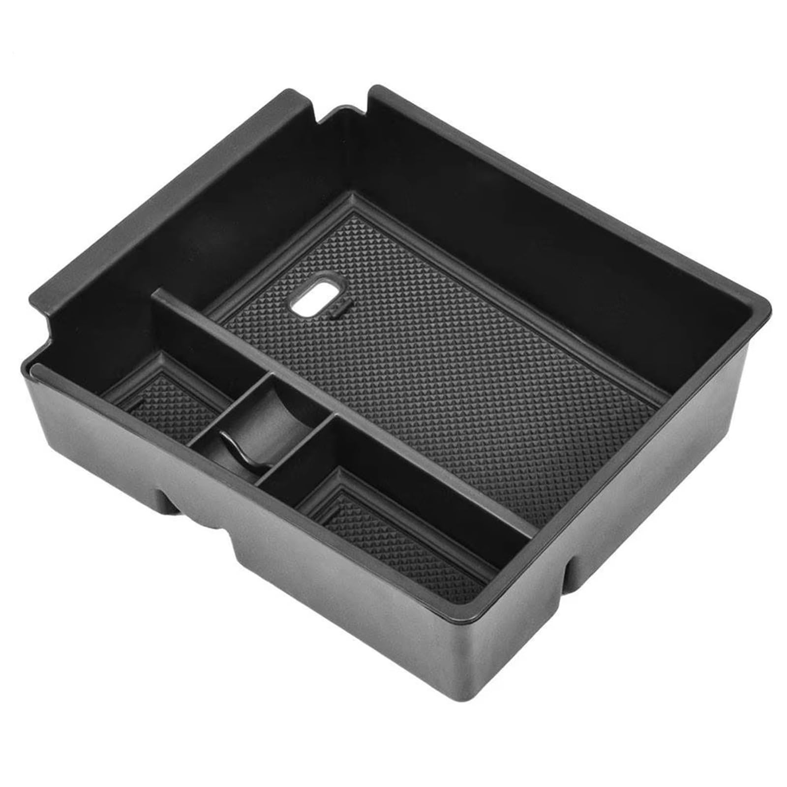 HNDZCYSMGS Boot Organiser Compatible With Hyundai For Tucson 2022 Center Console Organizer Tray Car Central Armrest ABS Secondary Storage Box Car Accessories(Black)