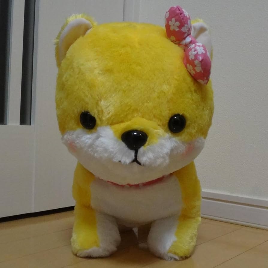 豆しば三兄弟　大集合 2 BIG ぬいぐるみ　さくら　従姉妹　高さ34cmくらい Amazon.co.jp: 豆しば三兄弟 大集合 2 BIG ぬいぐるみ さくら