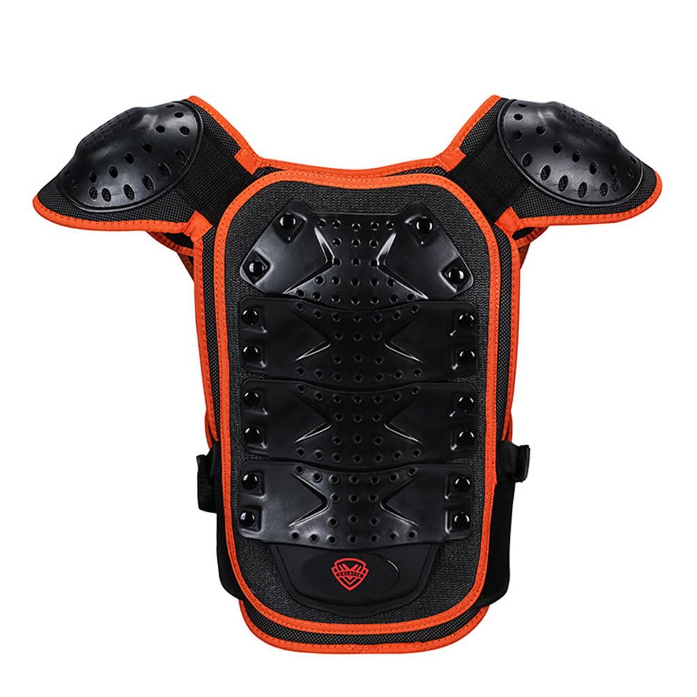 Traje de 5 piezas mejorado para motocicleta para niños, ligero, codo, espalda, coderas, rodilleras, para motocross, BMX, ciclismo, todoterreno, deportes al aire libre, armadura de protección