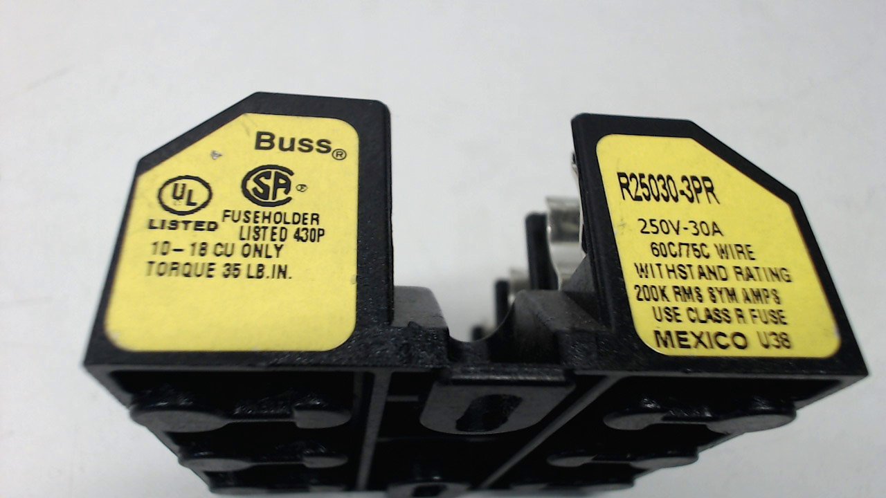 Bussmann R25030-3Pr Fuse Block 250V 30A R25030-3Pr