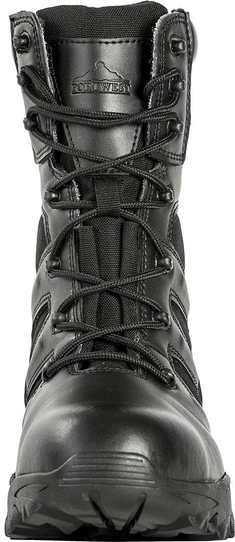 Portwest FW65 Scarponcino TaskForce Steelite Puntale Protettivo in Acciaio | Nero, 43, S3 EN ISO 20345, Suola Resistente al Calore 300°C, Tallone con Assorbimento Energia, Fodera Interna Traspirante