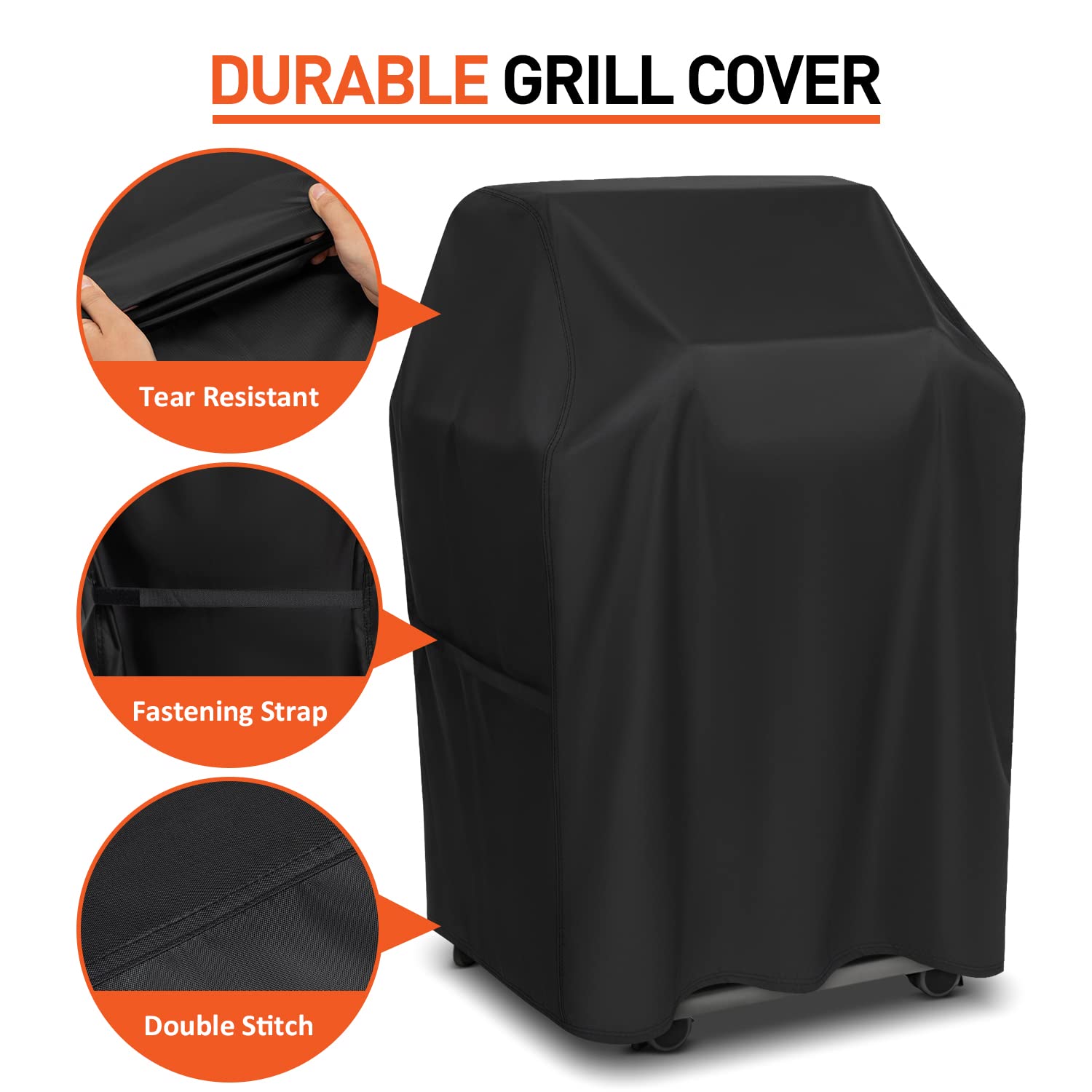 Arcedo Grillabdeckung Für Kleine 2-Brenner Grills – 81,3 Cm Breit, Wasserdicht & Strapazierfähig