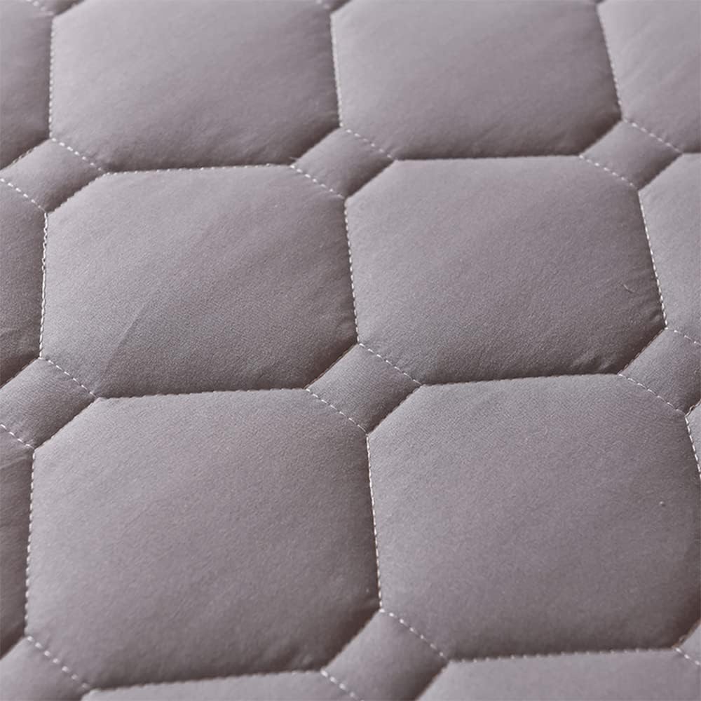 Ulepszony japoński materac, futon, mata tatami, pojedynczy, podwójny, w rozmiarze queen size, składany materac podłogowy, przenośny podróżny materac kempingowy (szary, 100 × 200 cm)