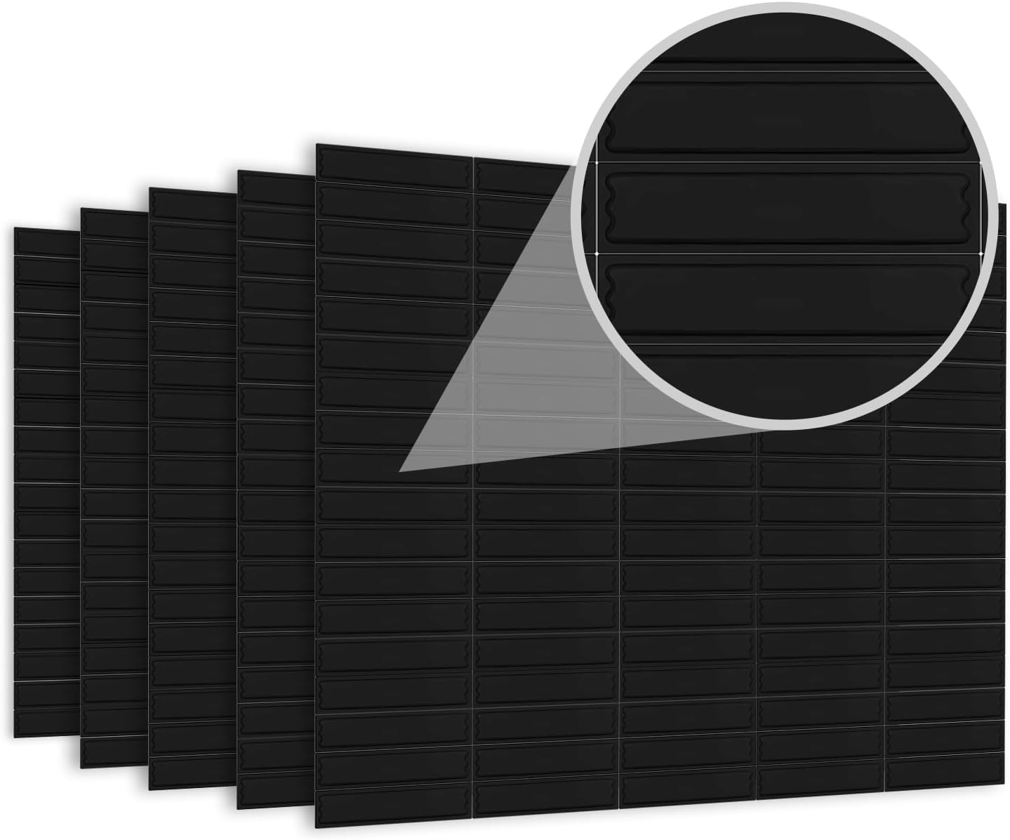 5000 Pieces of 58 kHz Acousto-Magnetic (AM) Security Tag Labels, Compatible with 58 kHz EAS Systems. Features Simulated Barcodes