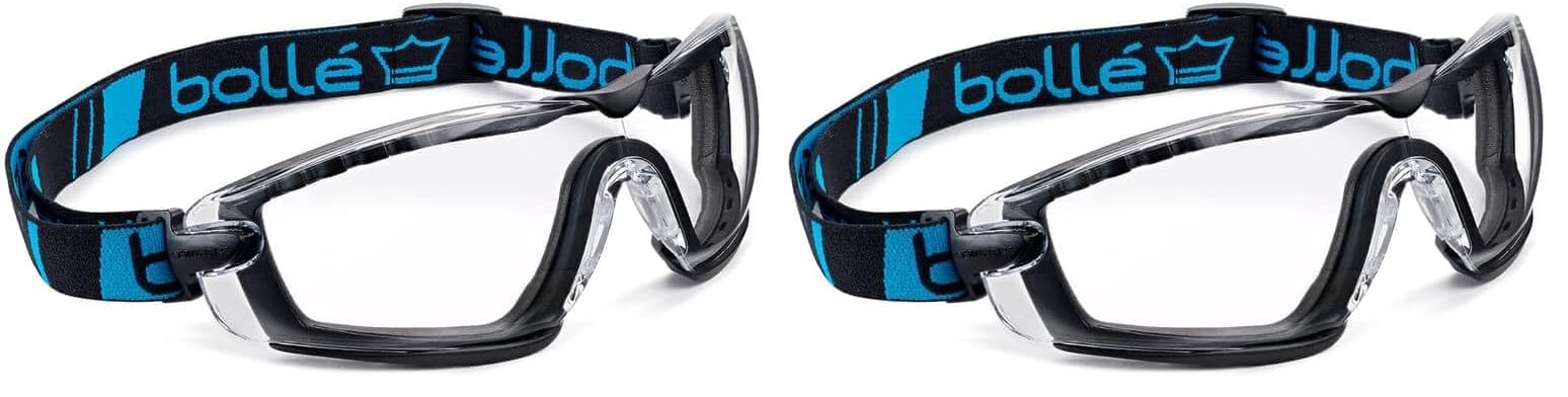 Bollé COBFSPSI Lunettes Cobra en polycarbonate avec verres anti-​rayures et antibrouillard, transparent