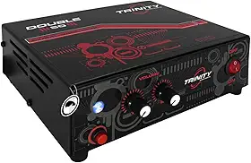 Amplificador de Mesa Trinity Double 50 com Bluetooth 100W RMS 2 Canais - Ideal Para Som de Igrejas Lojas Casa