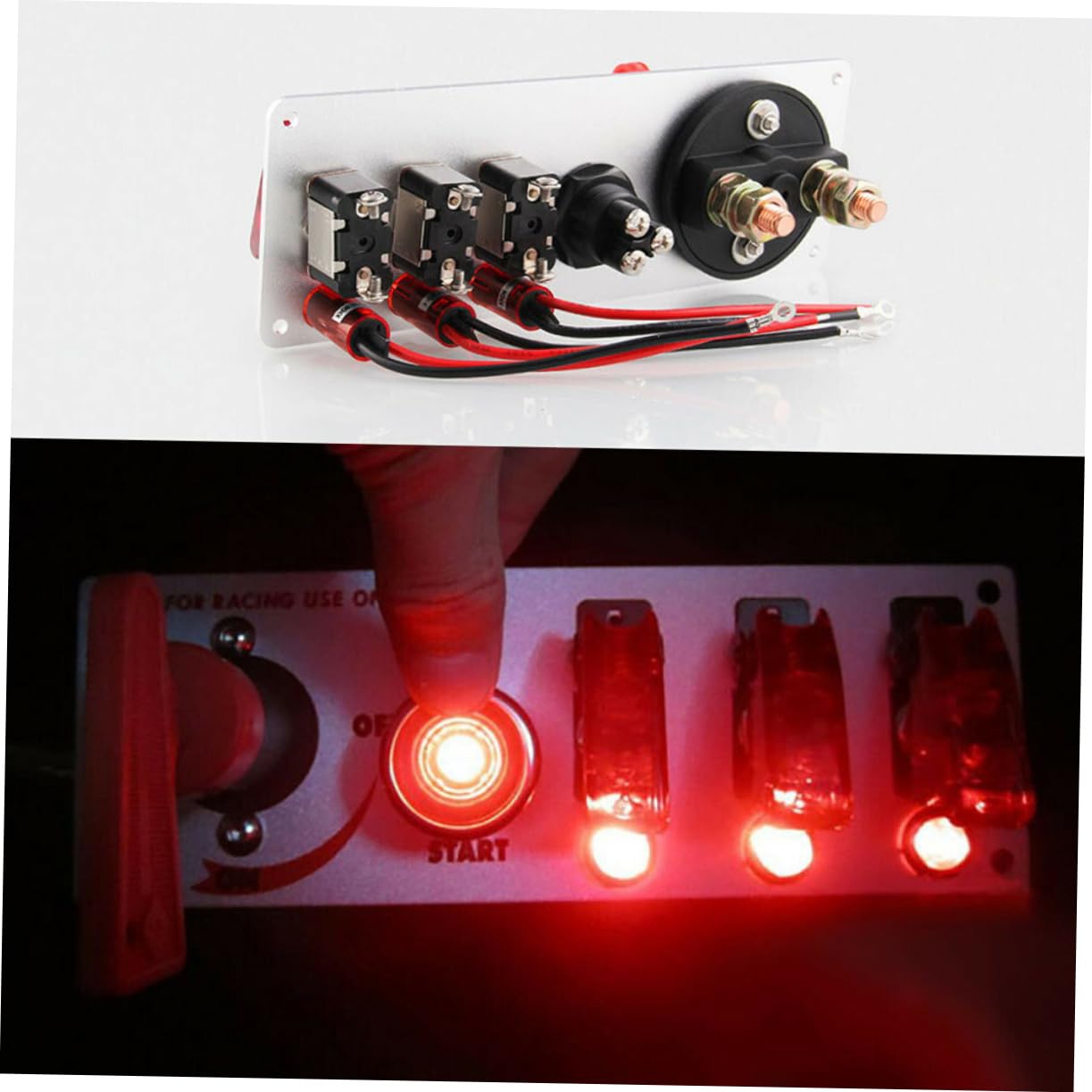 Interrupteur D’allumage Voiture de Course 1 Set 12v 20a, Alliage