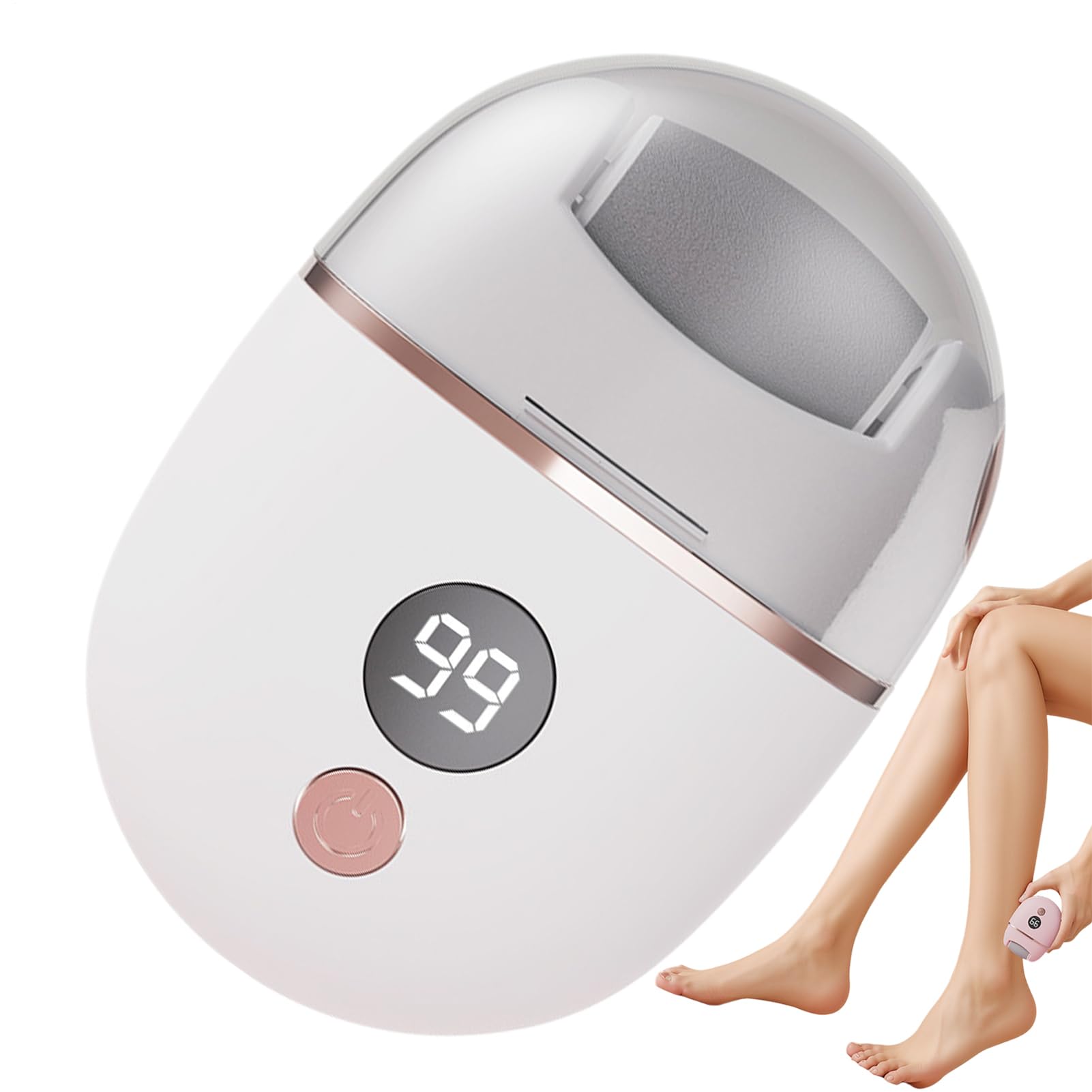 Removedor Eléctrico de Callos para Pies, Callosidades en Pies con Tecnología Eléctrica, Recortadora con 3 Cabezales Recargable Herramienta Hombre Mujer