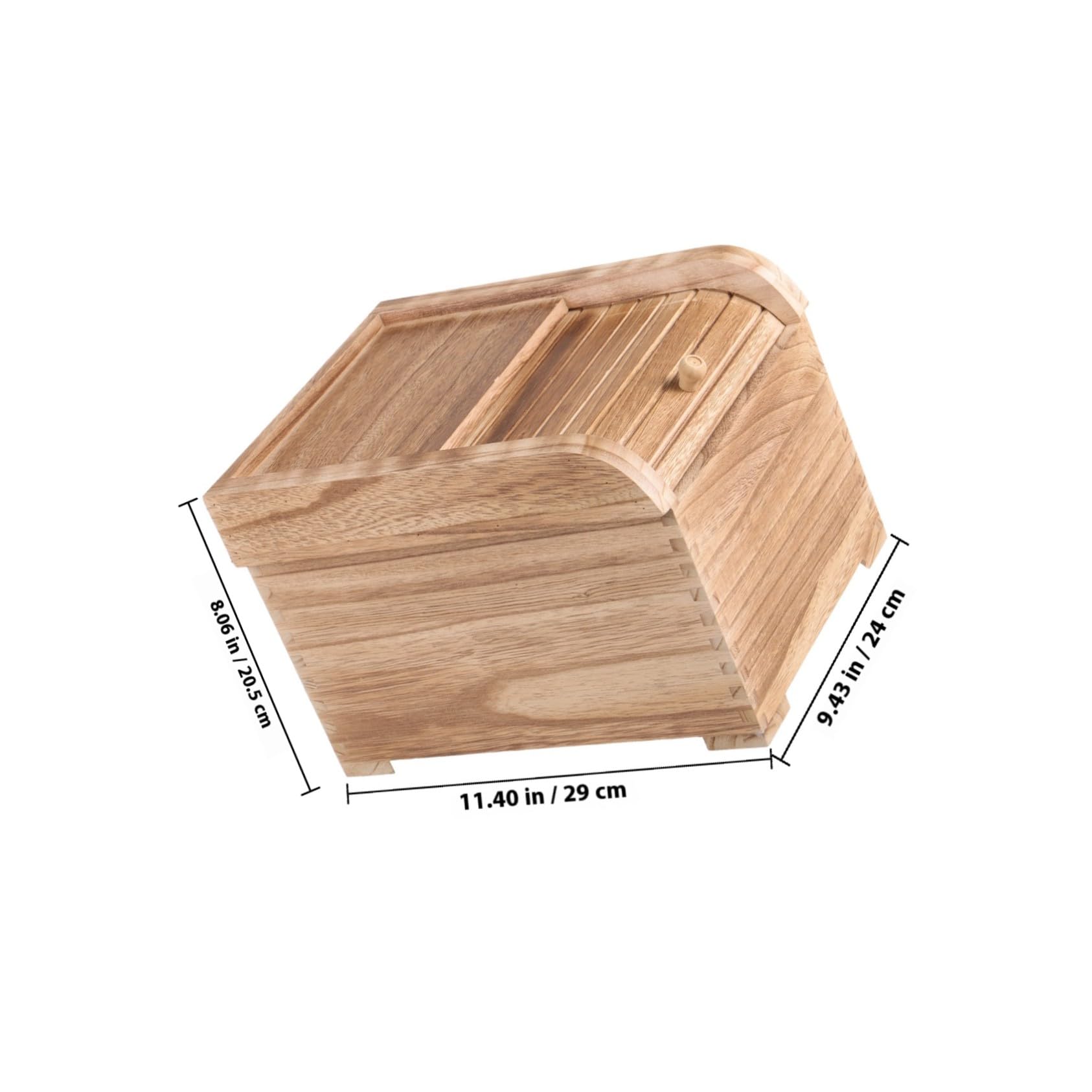 Zerodeko Boîte de Rangement pour Riz en Bois 5kg, Solide, la Cuisine