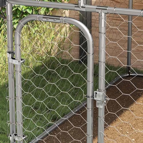 Clôtures pour chien extérieur grand format en acier Gecheer - 5