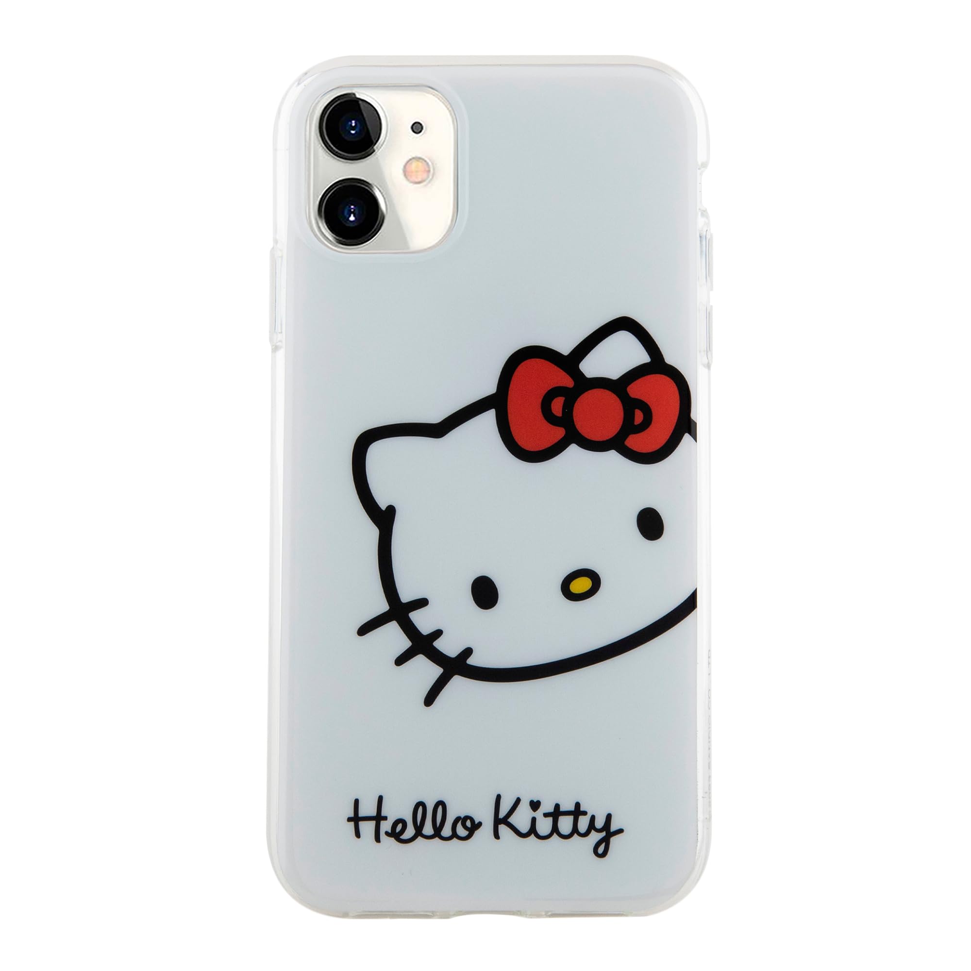 Guess GUHMP15SHFWFCT Custodia rigida trasparente per iPhone 15 / 14 / 13 6,1 IML Fiori Wreatch MagSafe