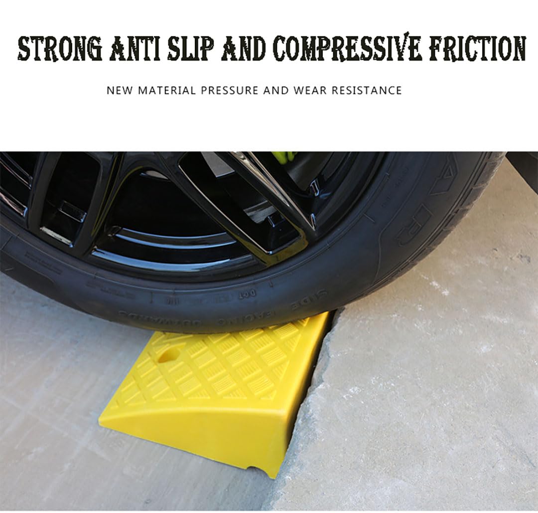 Generico Rampa in Gomma Antiscivolo per Porte, gradini e vialetti - Soluzione Resistente per L'Accesso in Sedia a rotelle, Perfetta per Case e Garage, migliora la Mobilità e la Sicurezza