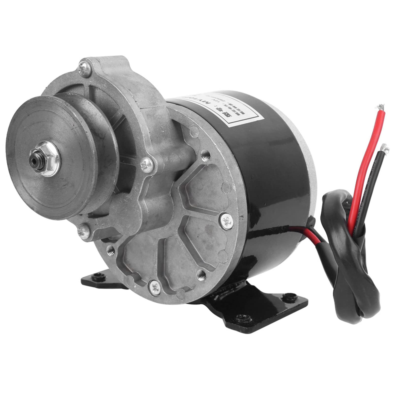 12V 250W Gear Motor, Bicycle Reduction Electric Motor with Pulley Electric Bike Brushed Motor for Electric Bicycles Scooters for Stable Performance and High Reliability