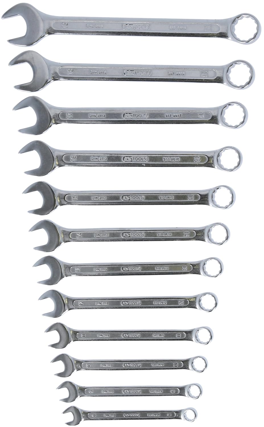 KS Tools 517.0052 Serie di chiavi combinate,inclinate,12pz.8-19mm