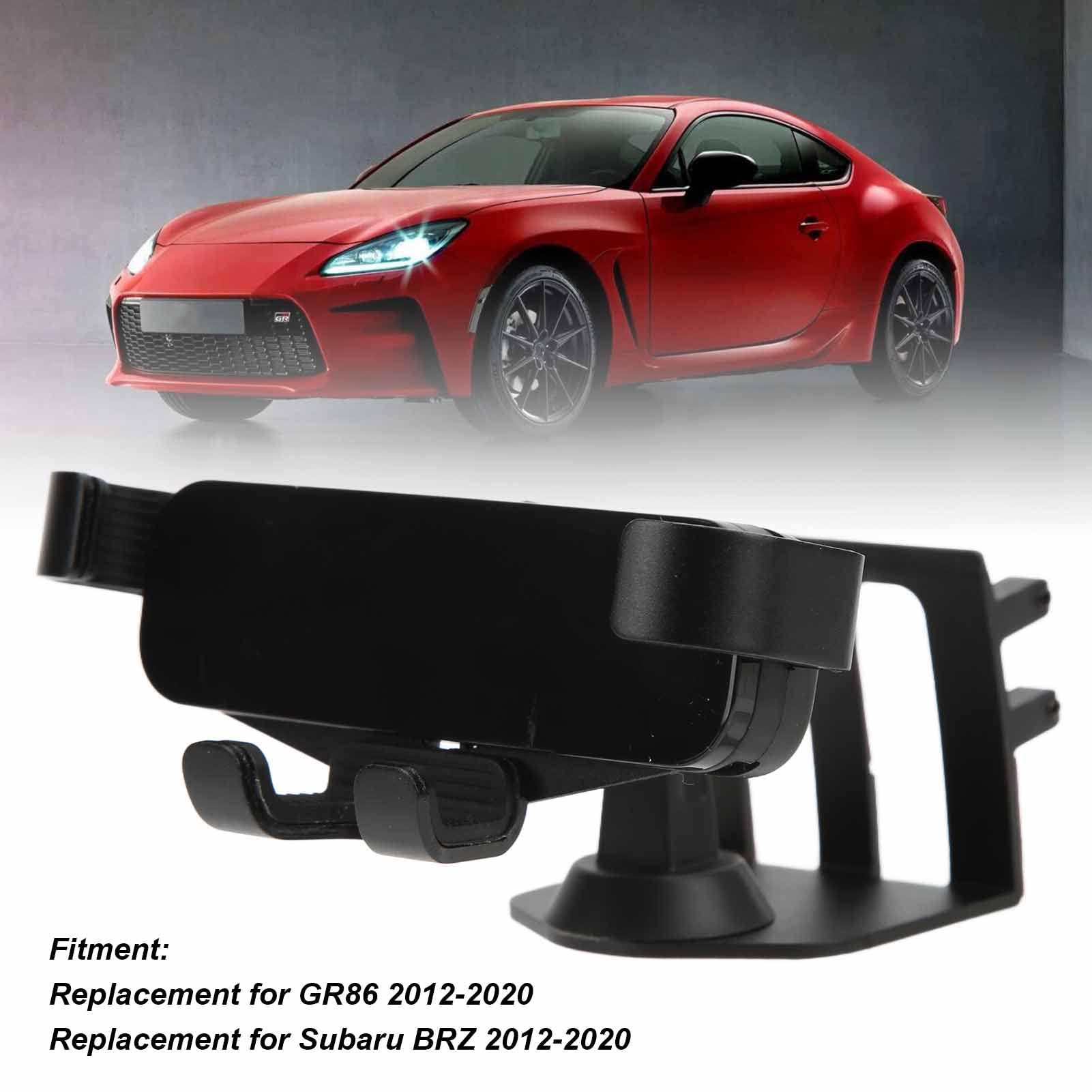 Supporto Telefono Auto, Porta Cellulare per Bocchetta Aria in Lega di Alluminio Nero, Supporto a Clip Universale per Smartphone su Cruscotto e Presa d'Aria Auto 2012-2020