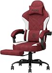 Gaming Chair for Adults, Ergonomic Gaming Chair, Computer Chair with Lumbar Support, Chaise Gamer Reclining Chair, PC Video Game Chair with Headrest and Footrest, Teens, 350LBS, Black
