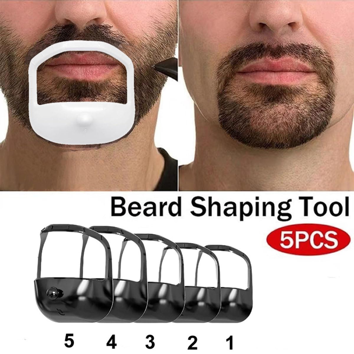 Modèle De Style De Barbe De Mouton, Ensemble De 5 Pièces, Modèle De Style