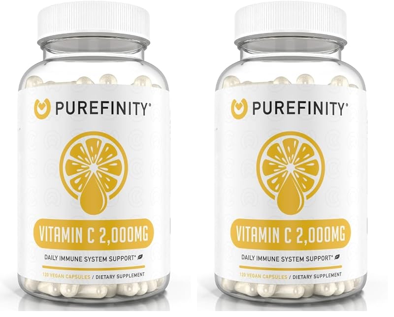 PUREFINITY Suplemento de Vitamina C 500 mg, 240 cápsulas