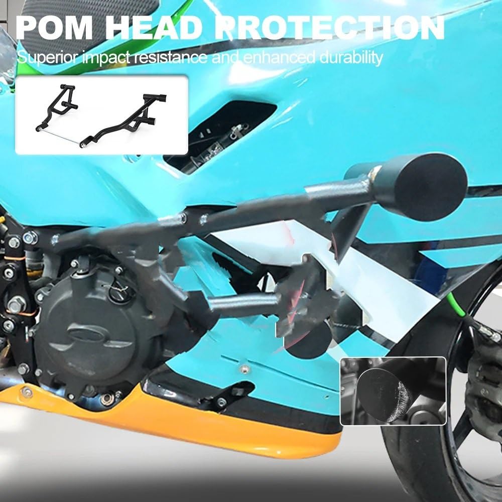 bloków zderzaka Pasuje do Kawasaki Ninja 400 Z400 Z500 500 Z ochraniacz ramy silnik motocykla osłona autostrady pasek awaryjny Gmoli Motocyklowych