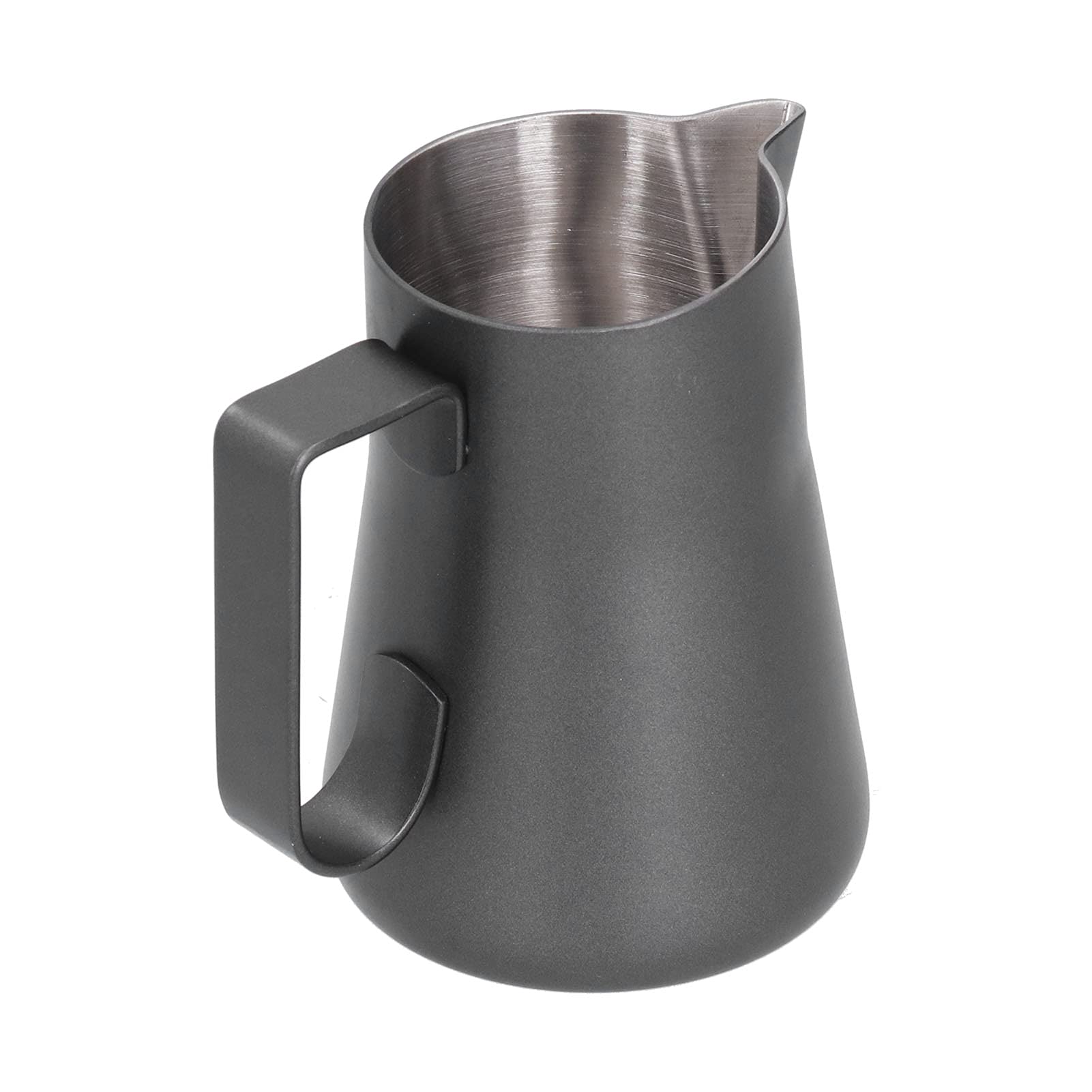 Jarra de espuma de café de 350ml negra para disfrutar de desayunos perfectos en tu cocina