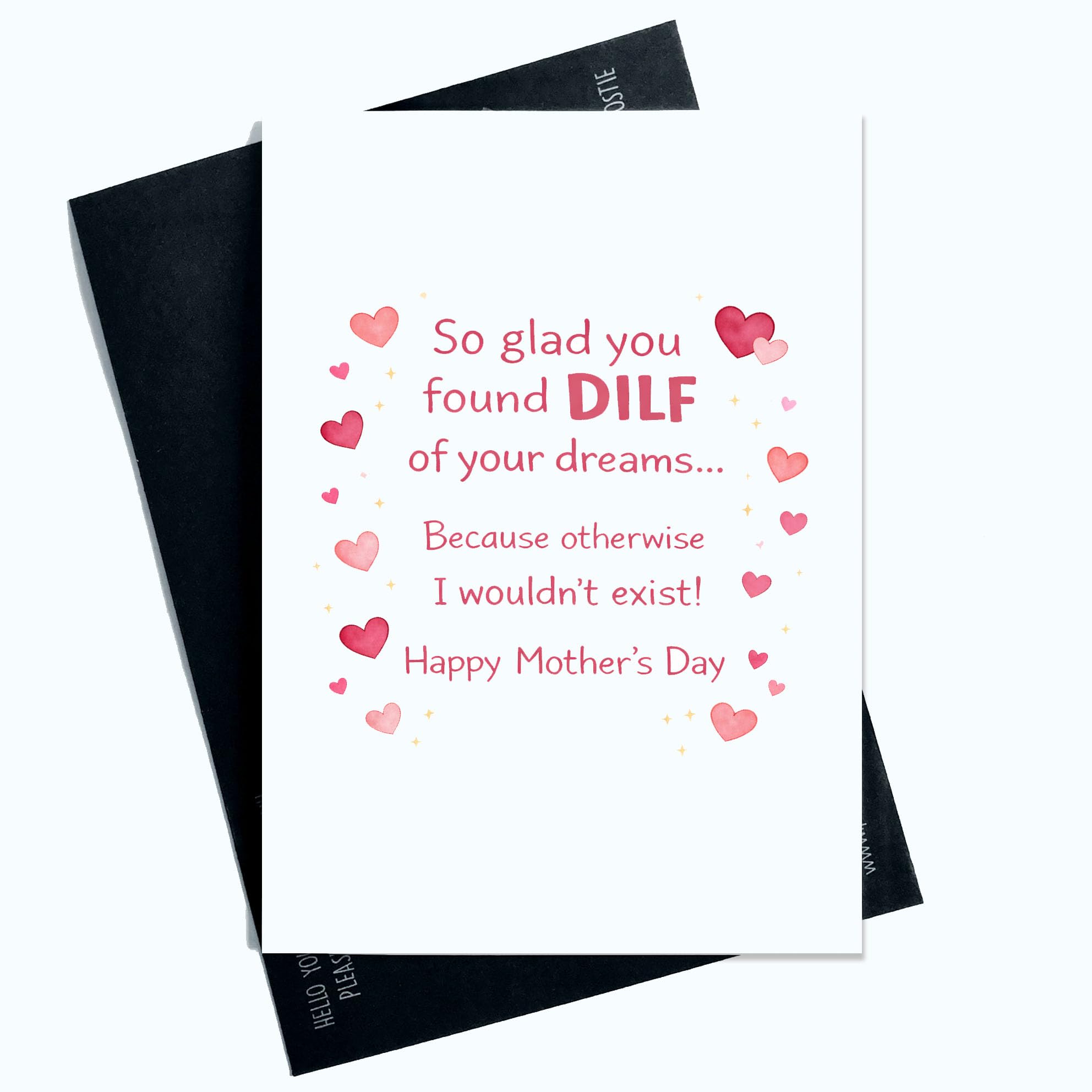 Peachy Antics Mother’s Day Card for Mum – So Glad You Found the Man of Your Dreams or I Wouldn’t Exist – Humorous Joke Mother’s Day Card from Son or Daughter – A5 Greeting Card with Envelope SP461