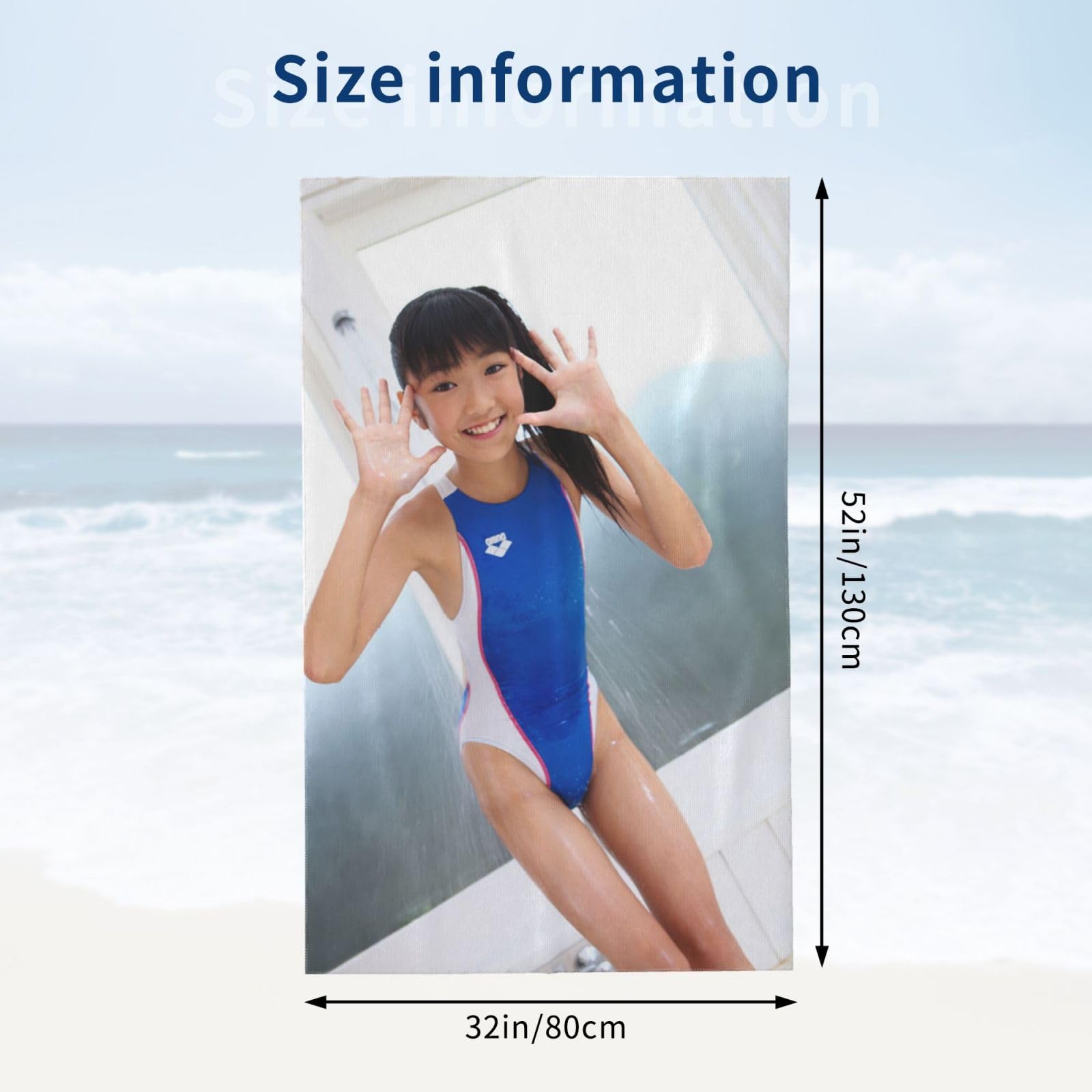 Amazon｜椎名桃子椎名桃キャンパス生徒妹 バスタオル ビーチタオル