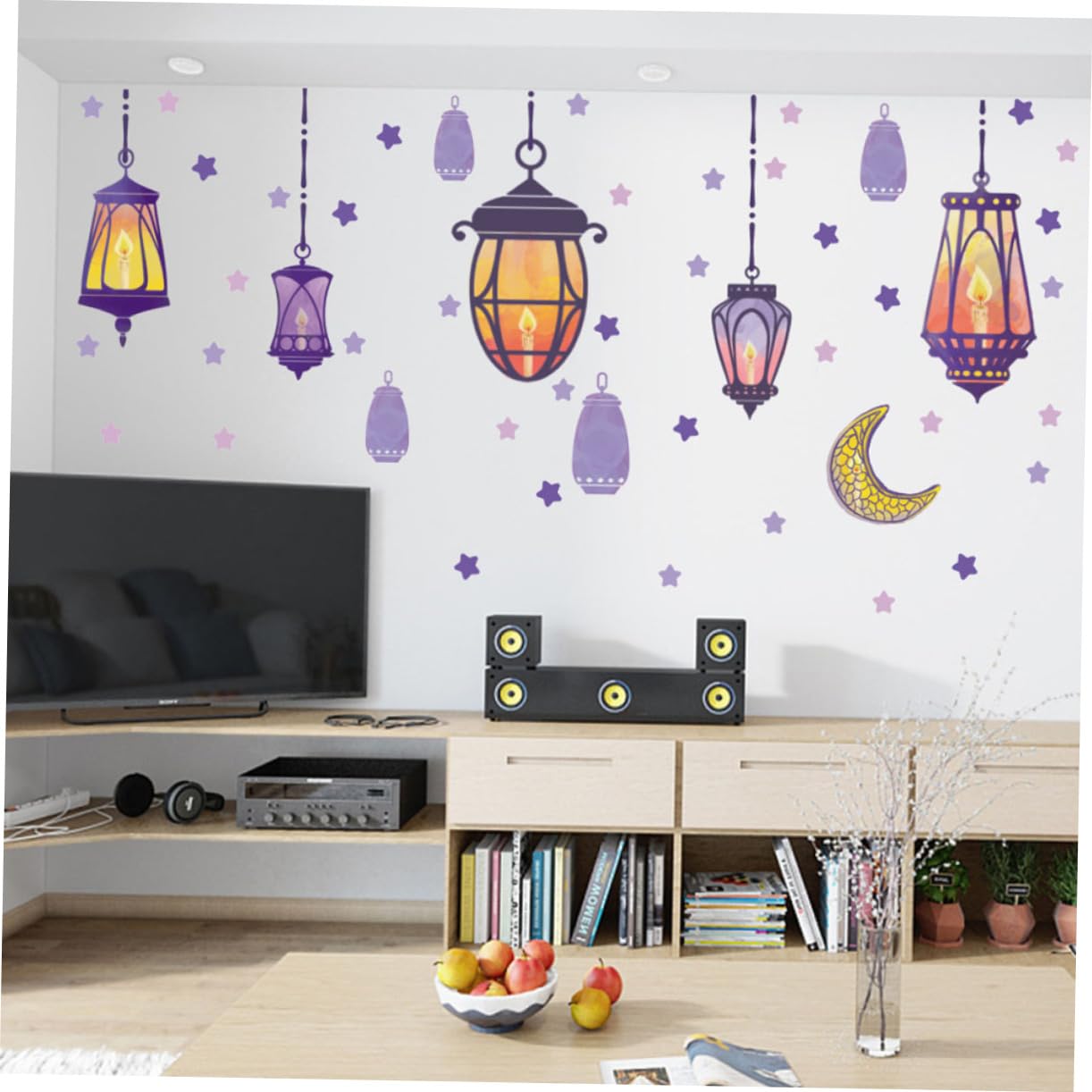 ifundom 6fogli Adesivi Murali Decorativi Per Camera Dei Stickers Con Stelle e Facile Da Applicare e Rimuovere Per Decorare Camerette e Ambienti Giovanili