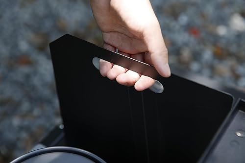 Miniatura 3 de HIKEAMN - Parabrisas plegable para estufa de gas para exteriores, bloqueador de viento de campamento, parabrisas de cocina con una bolsa