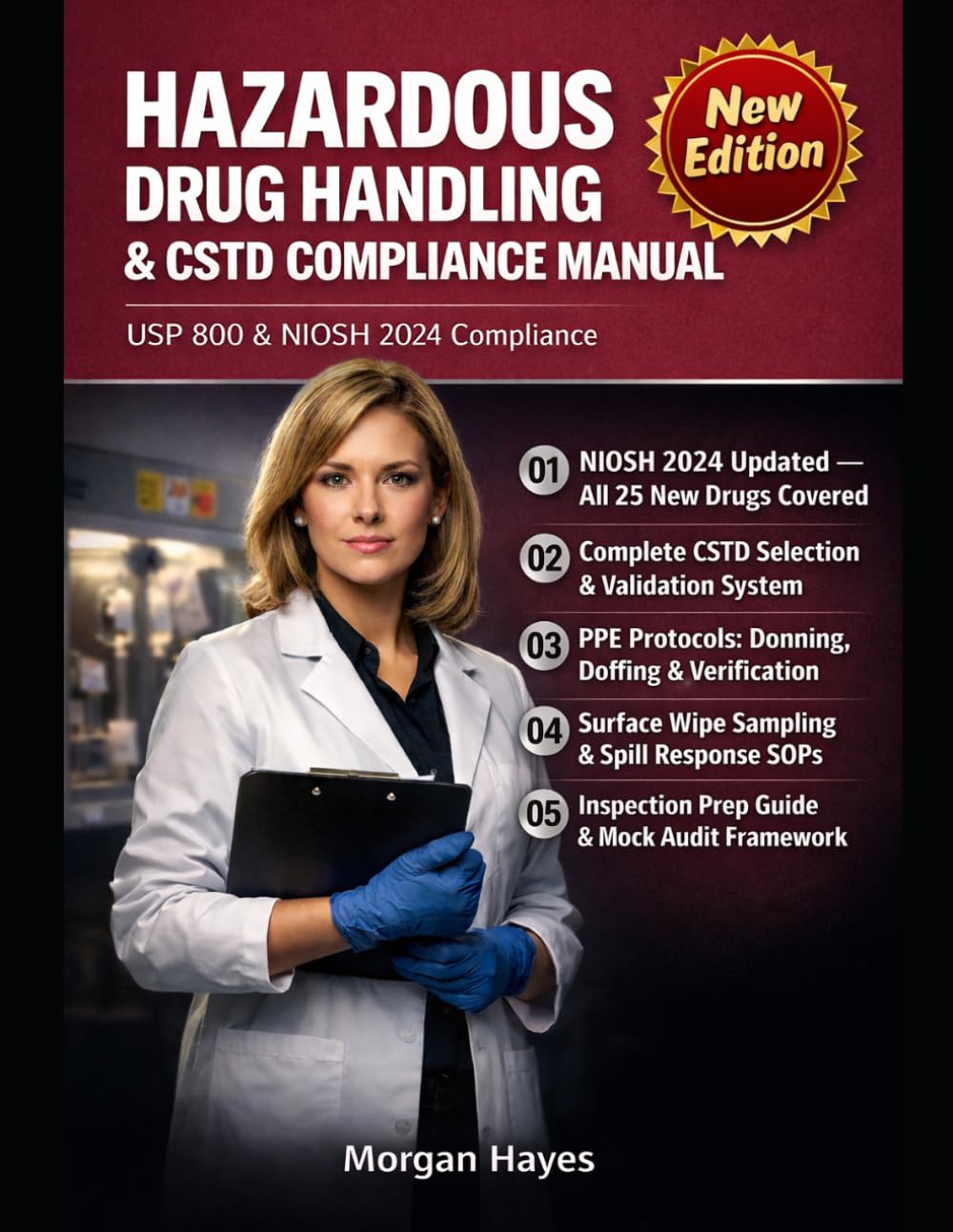 HAZARDOUS DRUG HANDLING AND CSTD COMPLIANCE MANUAL: PPE Checklists, Spill Kits, Surface Wipe Plans, and Receiving-to-Disposal SOPs for USP 800 and NIOSH 2024 Compliance
