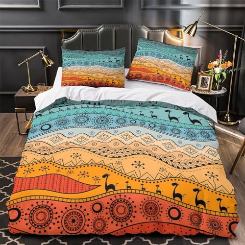 Funda nórdica de camello 200x200cm con funda de almohada de microfibra 4