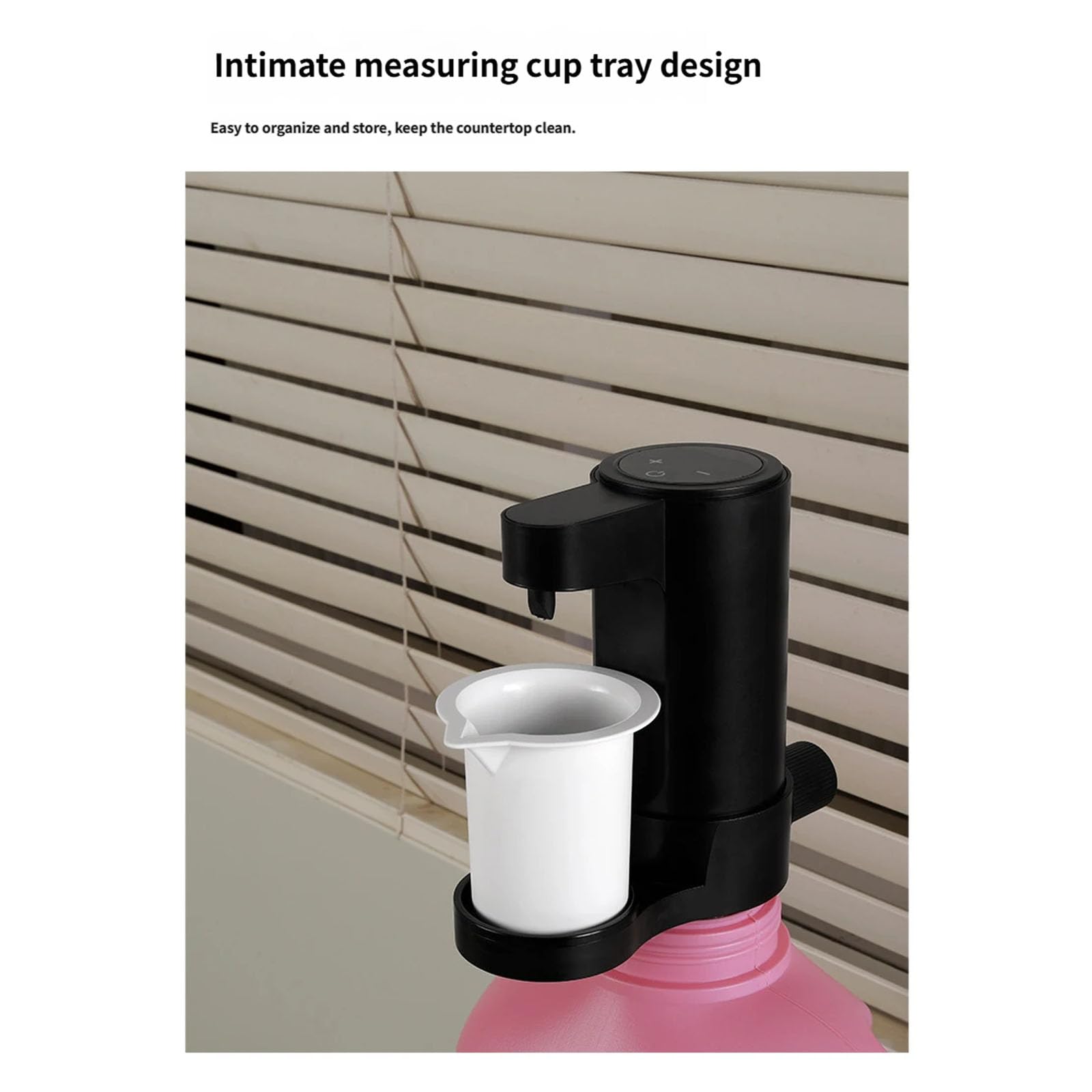 Dosatore Automatico detersivo per Lavatrice con Comoda Maniglia Perfetta per l ' Ambiente Domestico Bottiglia detersivo salvaspazio