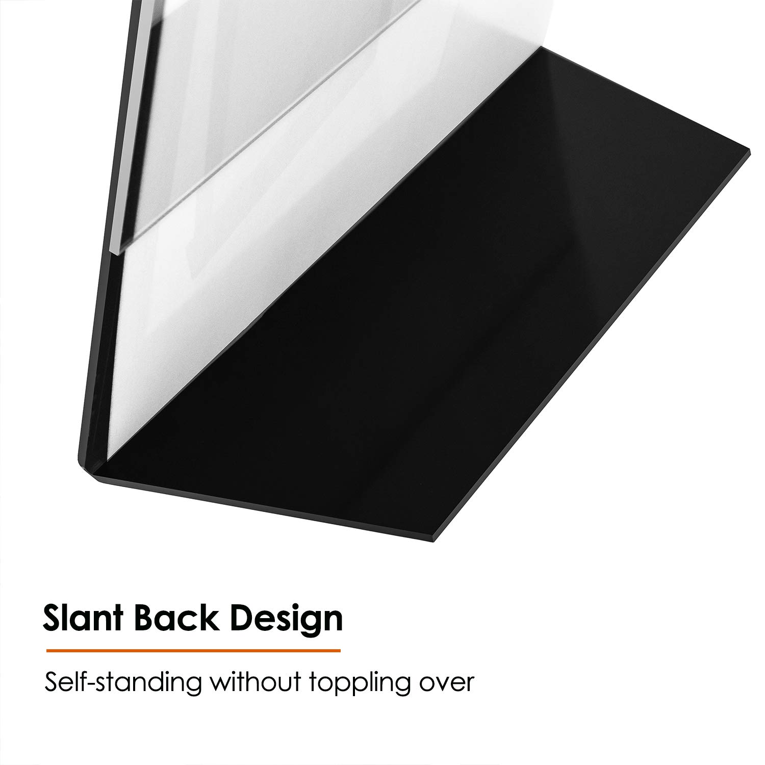 Buy MaxGear SlantBack Sign Holder, Acrylic Sign Holders, Clear Acrylic