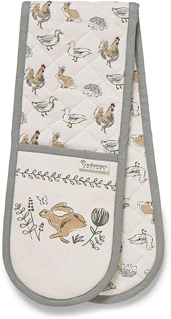 Citylook Imports Country Animals Design Double Oven Glove Gauntlet Mitt