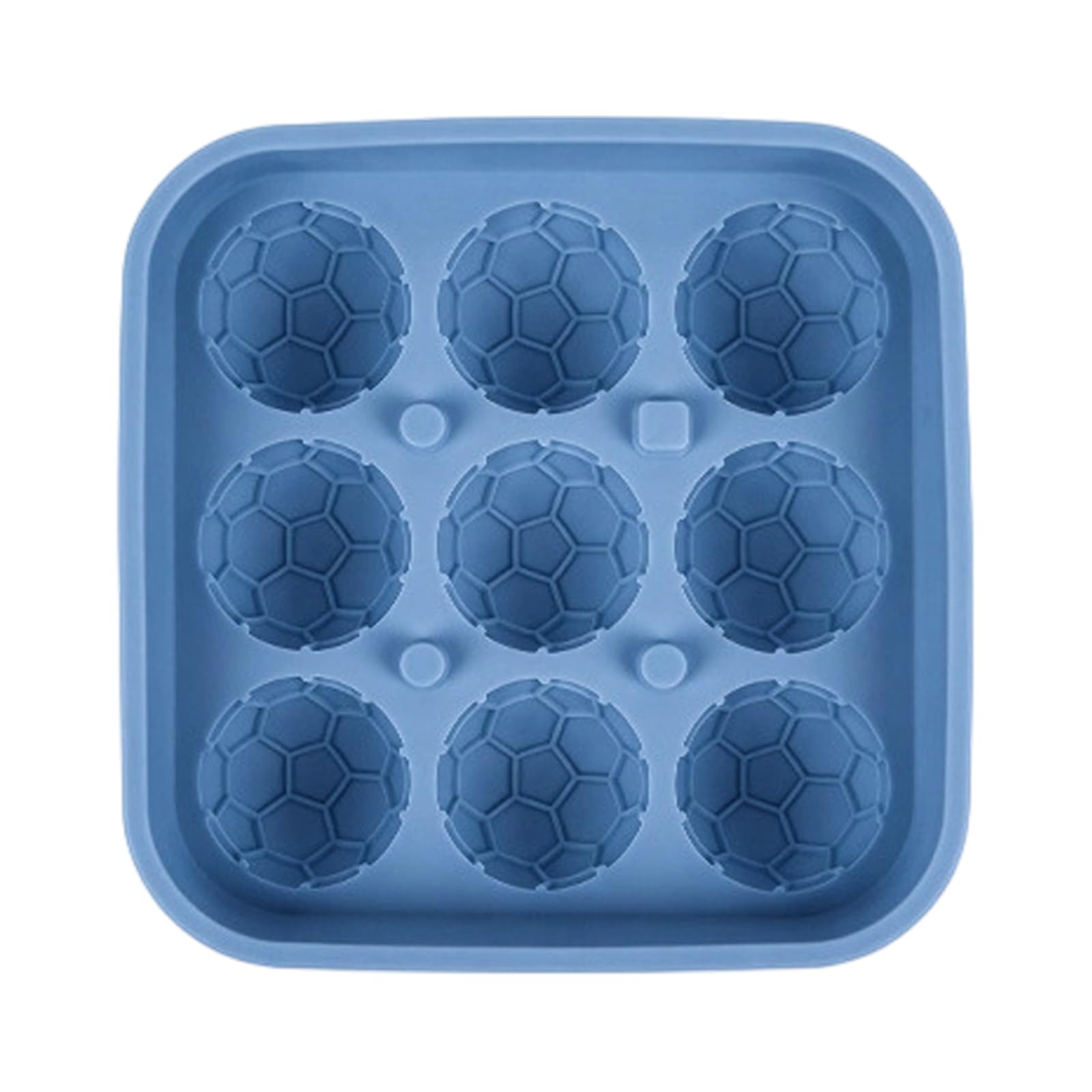 Qusinfc Food Grade Silicone Soccer Ball Ice Cubes Maker Round Football Ice Spheres Mold for Cocktails and Beverages Club Equipment with Football Designs