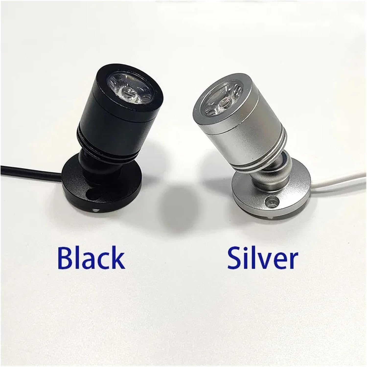 Mini Spot Light Aluminium USB 5V Dimmable LED Downlight Accent Light for Painting Pictures Plants Jewellery Shop Windows Models(Black,Green,3W)