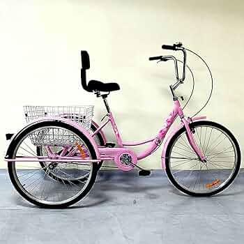 Amazon｜大人用三輪車 折りたたみ式 24インチ 7段変速 三輪