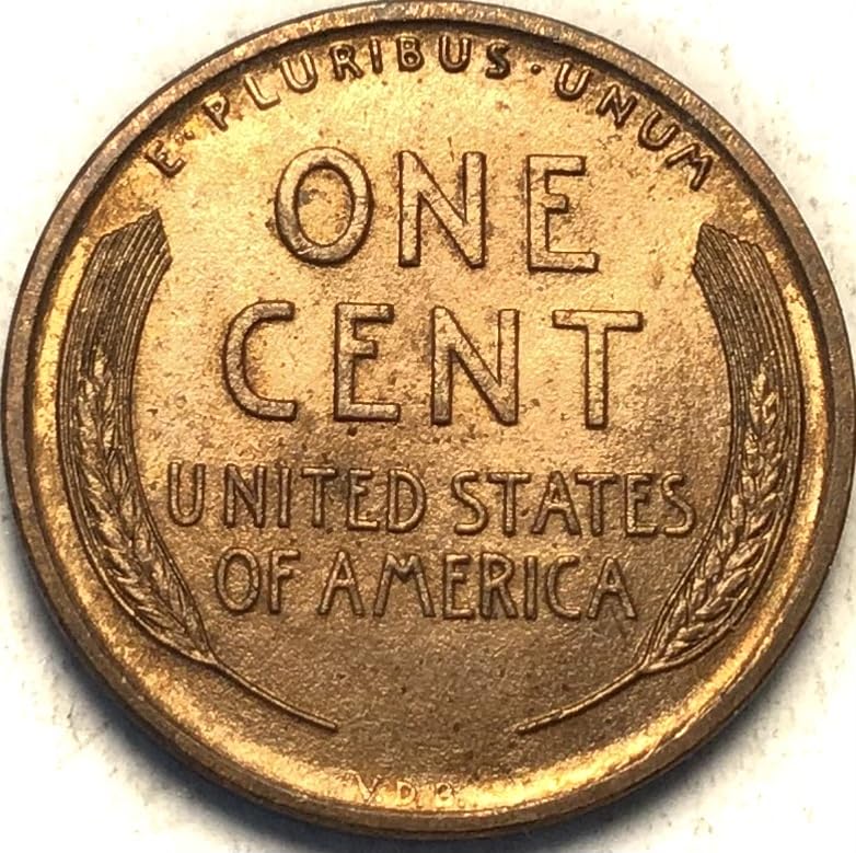 1909 P VDB lincoln Wheat Cent BU MS Red Penny Mint State