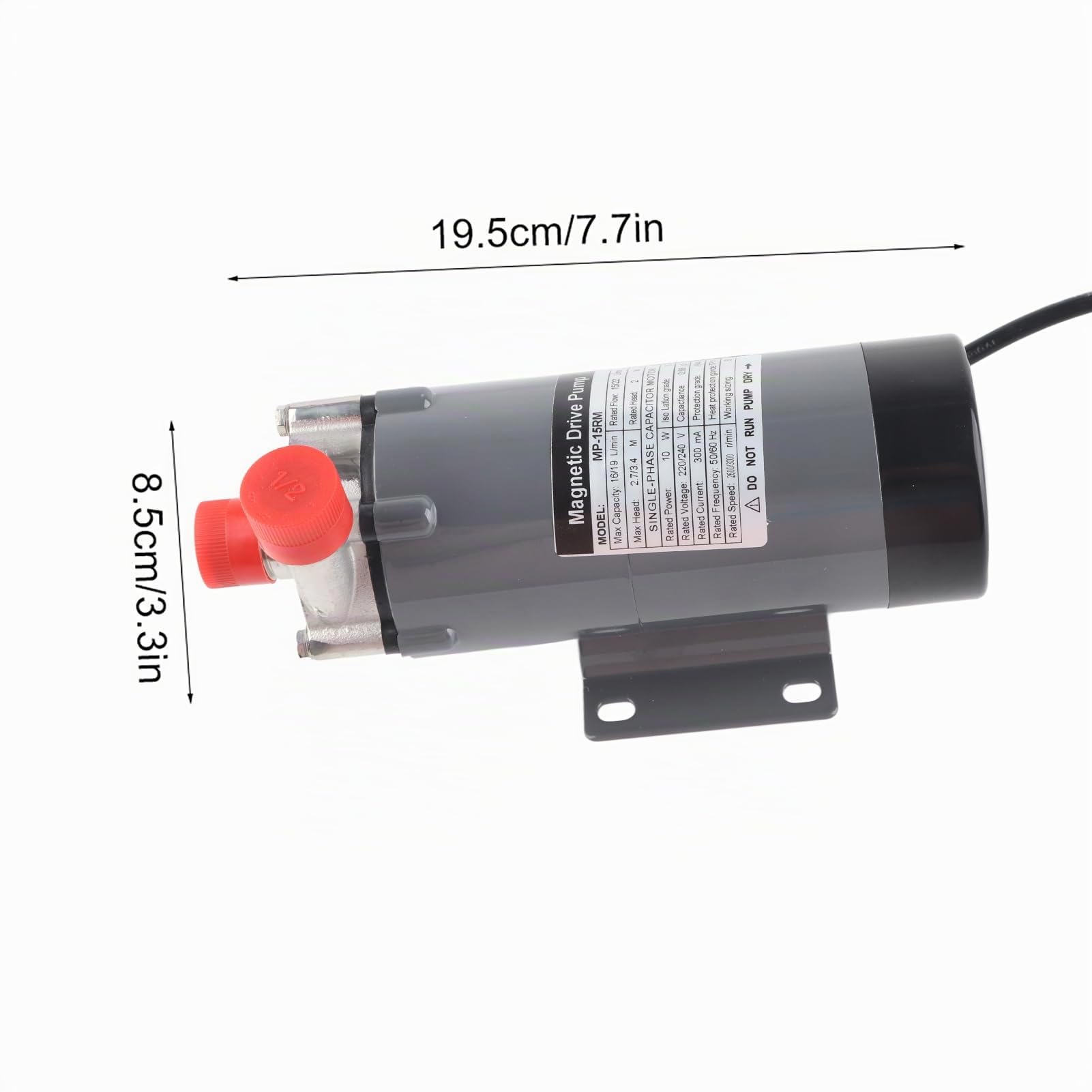 Bière Pompe, Brewing MAGT en acier inoxydable Pompe Homebrew bière à haute température résistant magnétique Brewing Pompe à bière for Homebrew EU Plug 220V