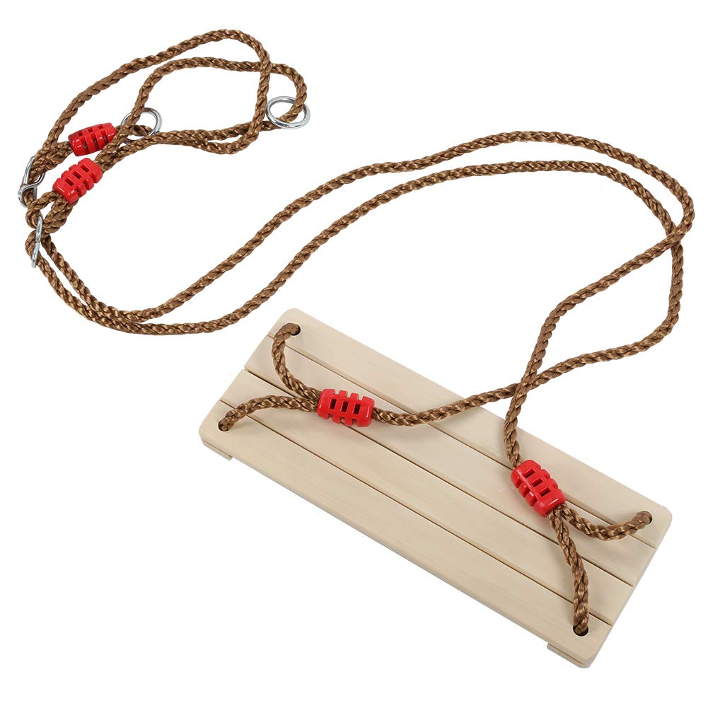 Columpio Colgante de Madera para Adultos, Grueso y Duradero, Columpio de Jardín Interior y Exterior para Niños Adultos, 40 X 15,7 X 1,2 Cm