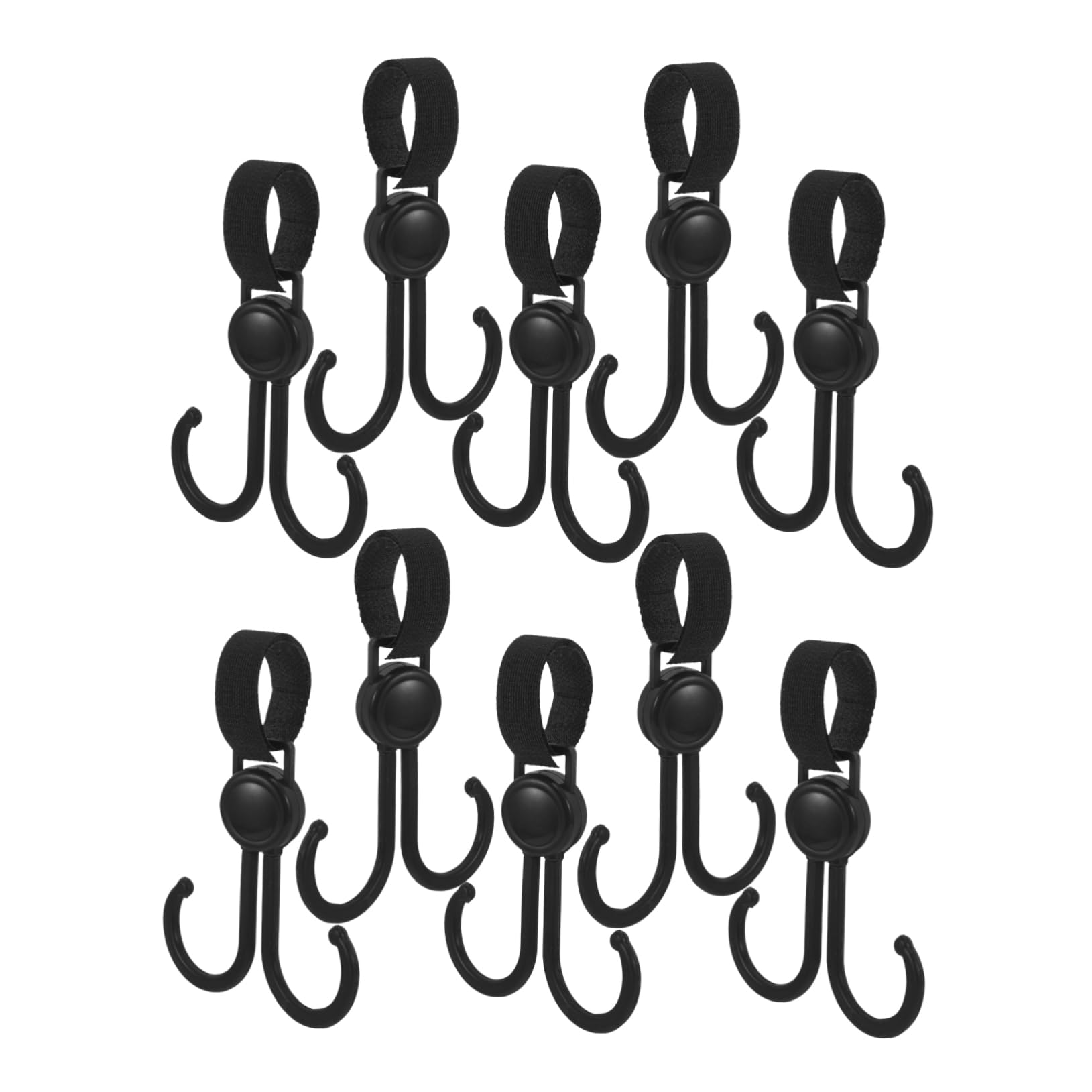 Sosoport Practical Stroller Hooks 10 Pack for Shopping Bags Universal Fit for Electric Vehicles Easy to Install Plastic Constructi