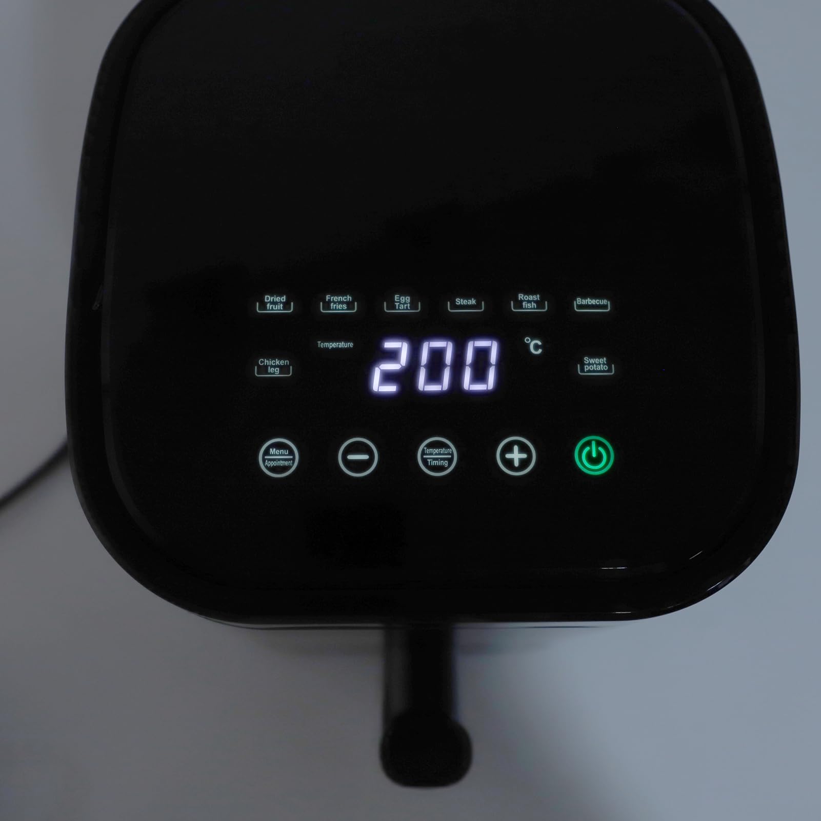 Generic Freidora Compacta Digital Cocina Eficiente para Comidas Saludables Ventana de Visualización 8 en 1 que Ahorra Espacio para Cocineros con Pantalla Táctil LCD (Enchufe de la UE 220V)