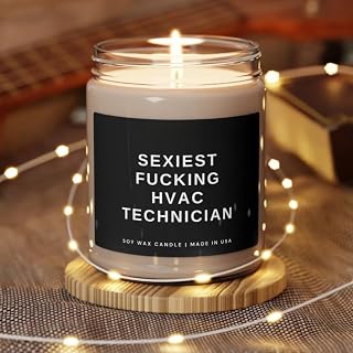 Sexiest Fucking HVAC Technician, Sexiest Fucking HVAC Technician Candle, HVAC Technician Gift, Gift for HVAC Technician, Sexiest F*cking HVAC Technician