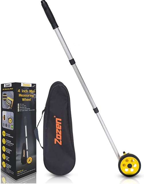 Roues de mesure Zozen pliables de 4 pouces avec sac de transport