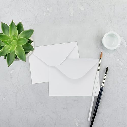 Miniatura 5 de Paquete de 100 sobres de 4 x 6 pulgadas para invitaciones, sobres blancos A6, sobres de postal, sobres de fotos, utilizados para graduación, boda,