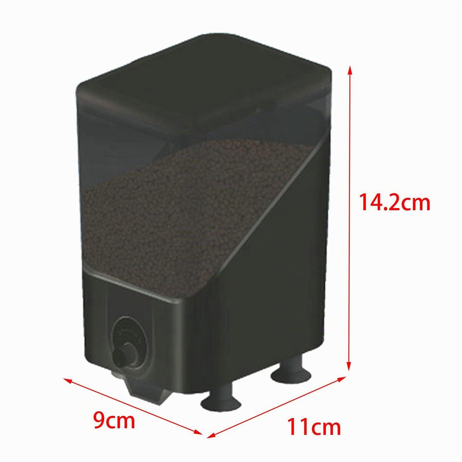 Comedero automático de peces de gran capacidad para estanque, acuario, pecera, pecera