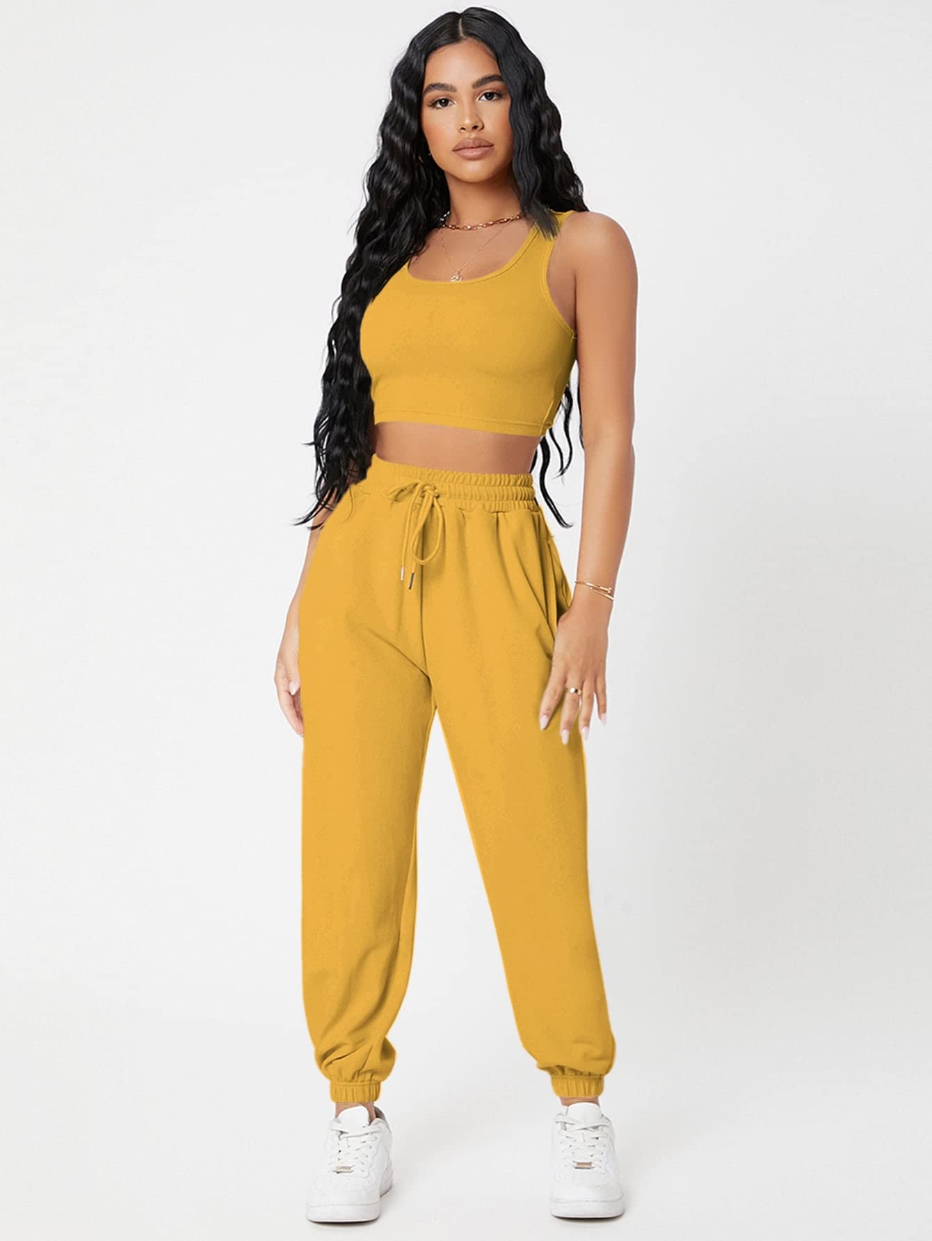 Combinacion Pantalon Pantalon Amarillo Mostaza Mujer Combinar