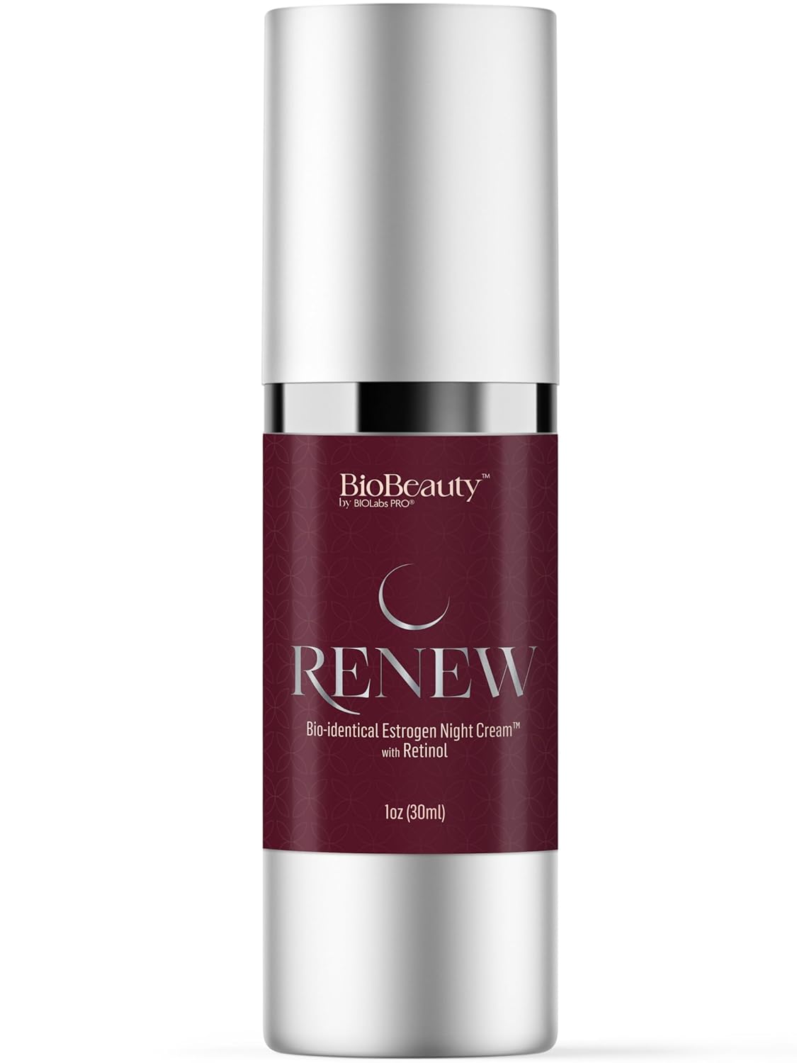 BIOBeauty Night Cream with Retinol – Restorative Anti-Aging Moisturizer Infused with Real Bioidentical Hormones - Renew Face and Under Eye Serum (1oz)